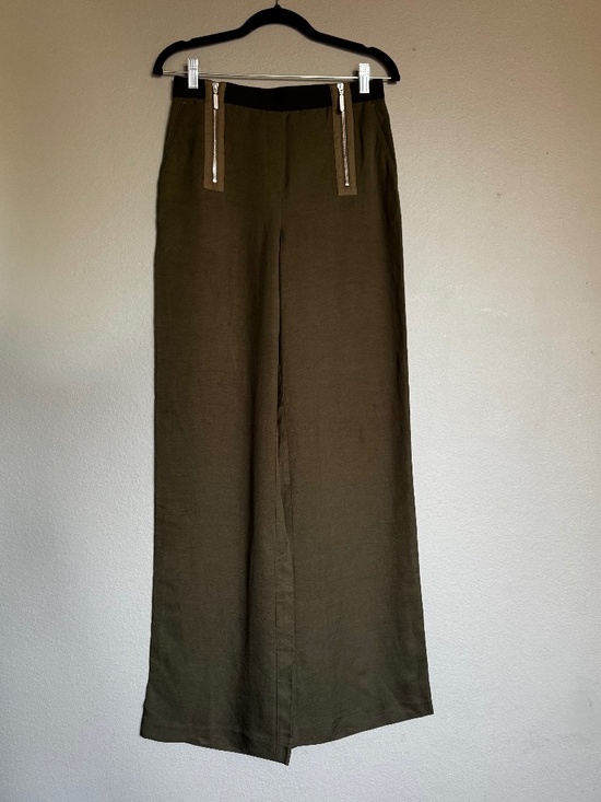 L.A.M.B. Pants - LAMB dark green wide leg pants